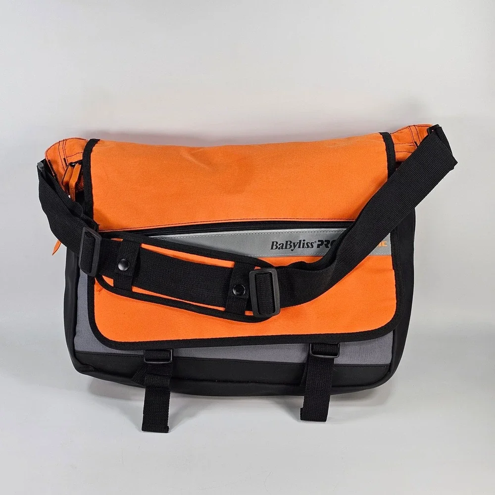 Babyliss PRO Ceramic Professionals Messenger Bag Orange Grey Black Crossbody Bag